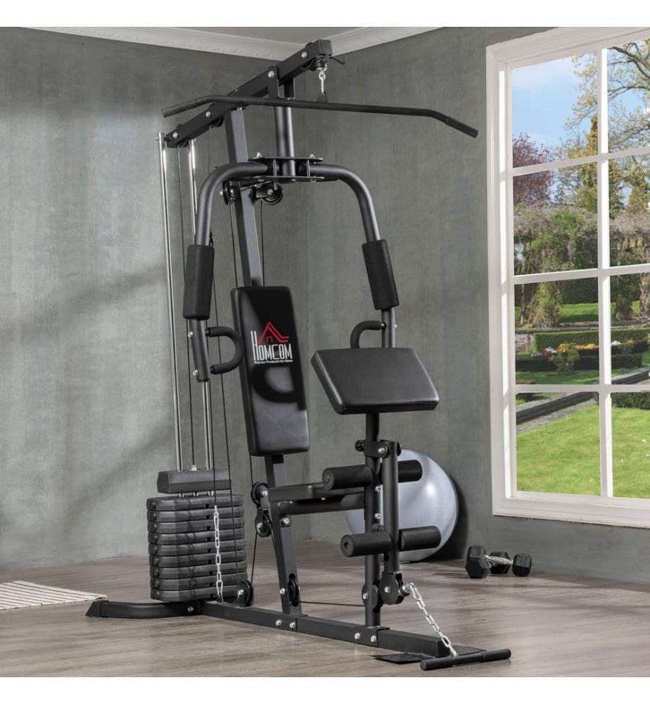 Kraftstation Fitnessstation 45kg Gewichte 180x108x200 cm