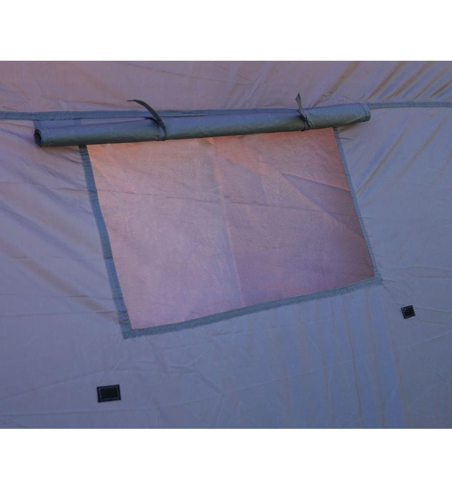 Tenda da campeggio 6 persone a cupola arancione grigio