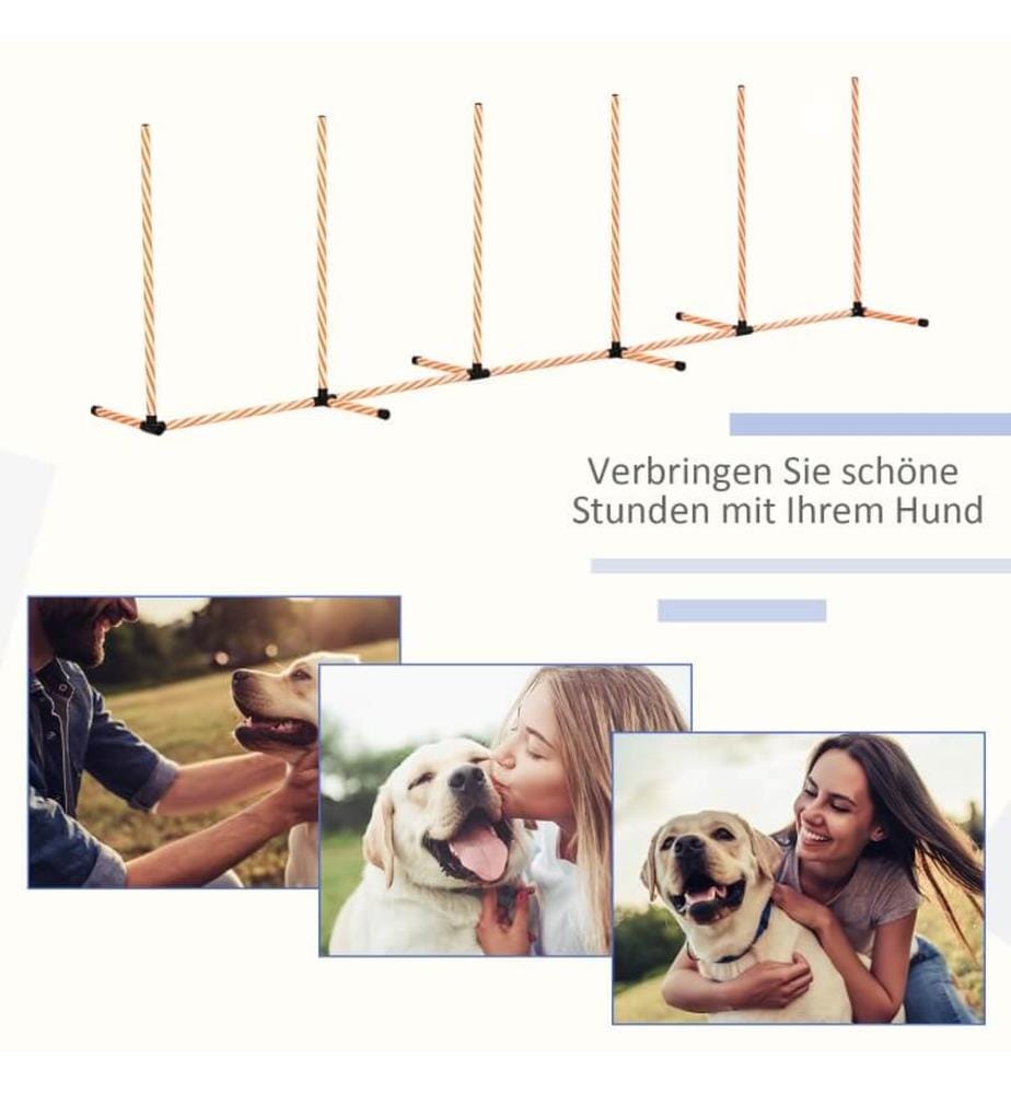 Agility Slalom Set Slalomstangen 6er 328 cm