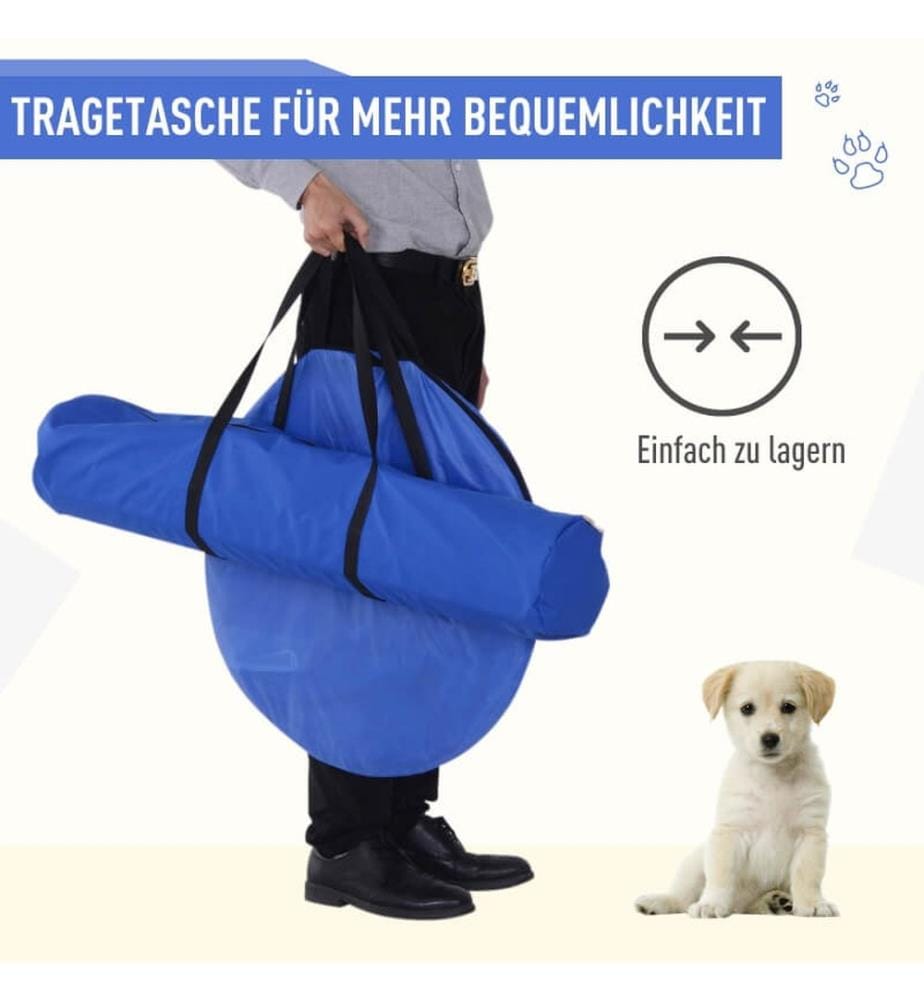 5-tlg. Hunde Agility Set Slalom Hürden Tunnel Sprungring