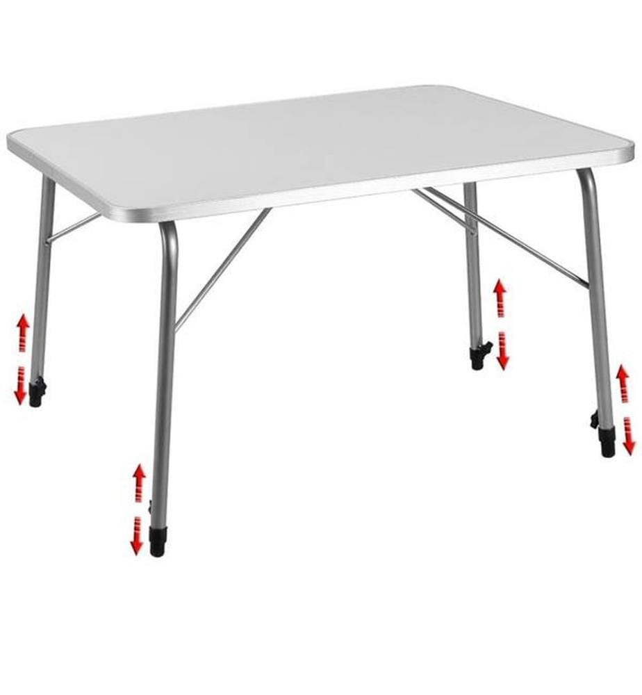 Alu Campingtisch klappbar höhenverstellbar 80 cm x 60 cm