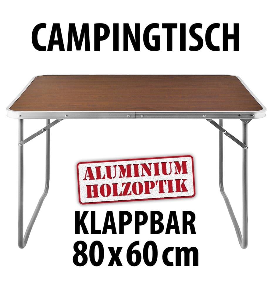 Alu Tisch Campingtisch 80 x 60 x 70 cm