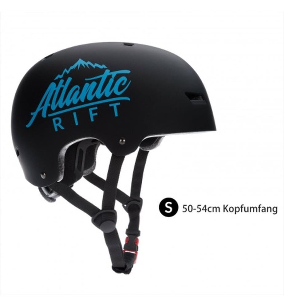 Skaterhelm mit Kinngurt Grösse S Schwarz