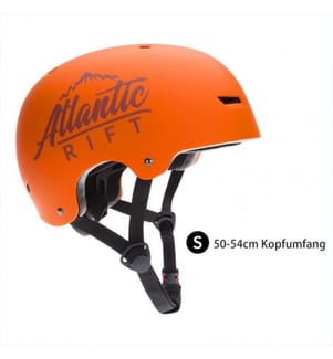 Skaterhelm mit Kinngurt Grösse S Orange