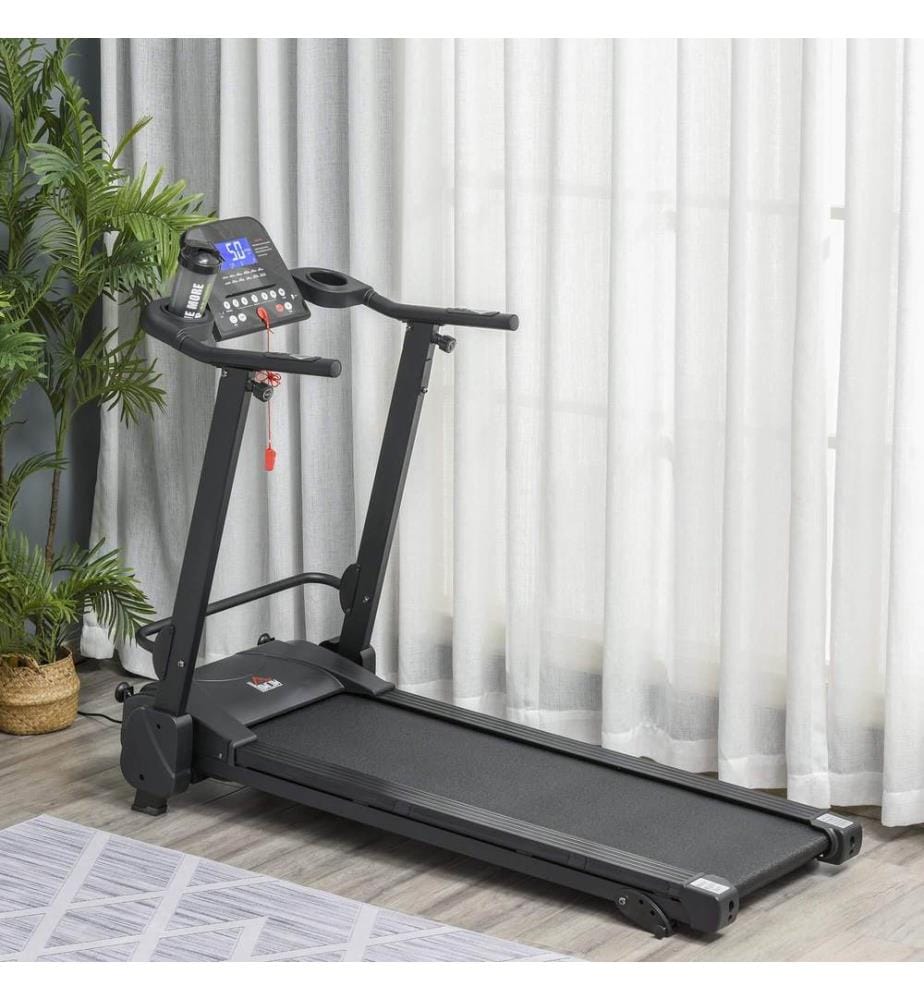Tapis de course électrique avec écran LCD, pliable, 1 à 14 km/h