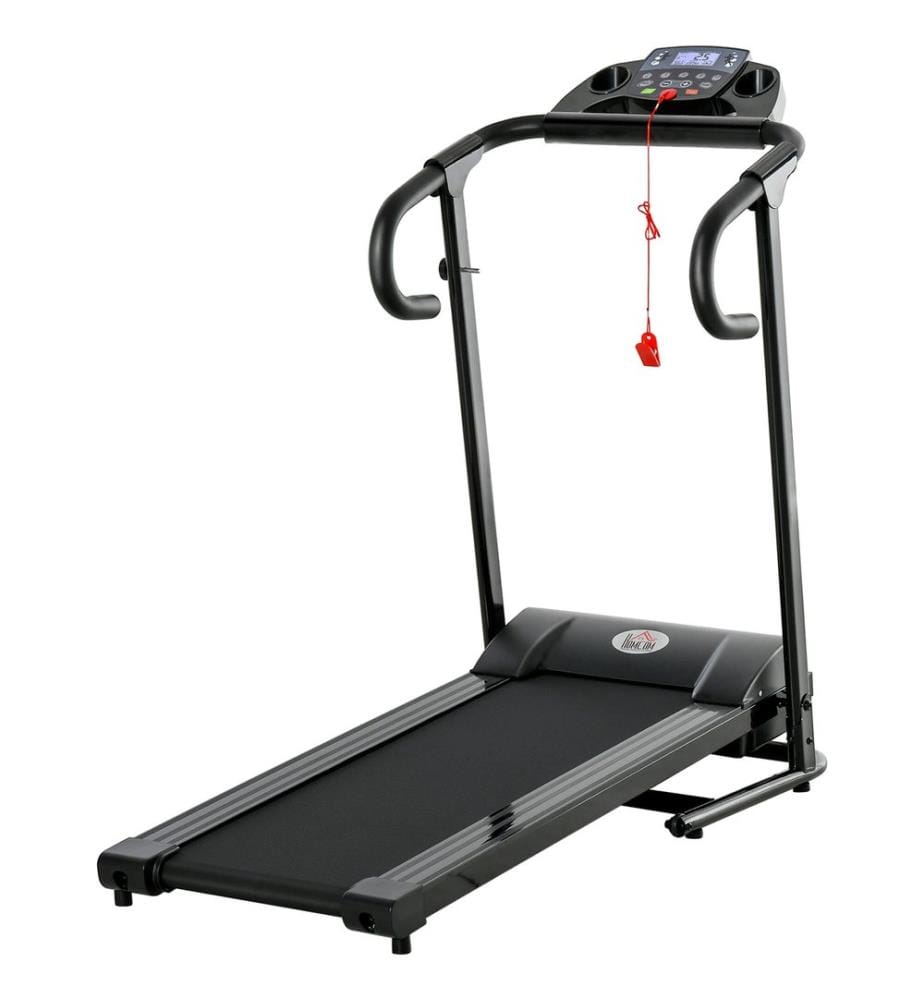 Tapis de course pliable à entraînement électrique, 500 W, 0,8-10 km/h, écran LCD