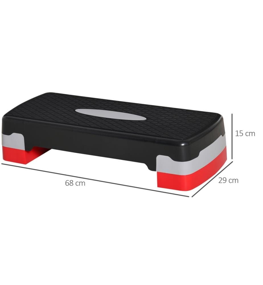 Steppbrett Aerobic Fitness Stepper 2-stufig Höhenverstellbar