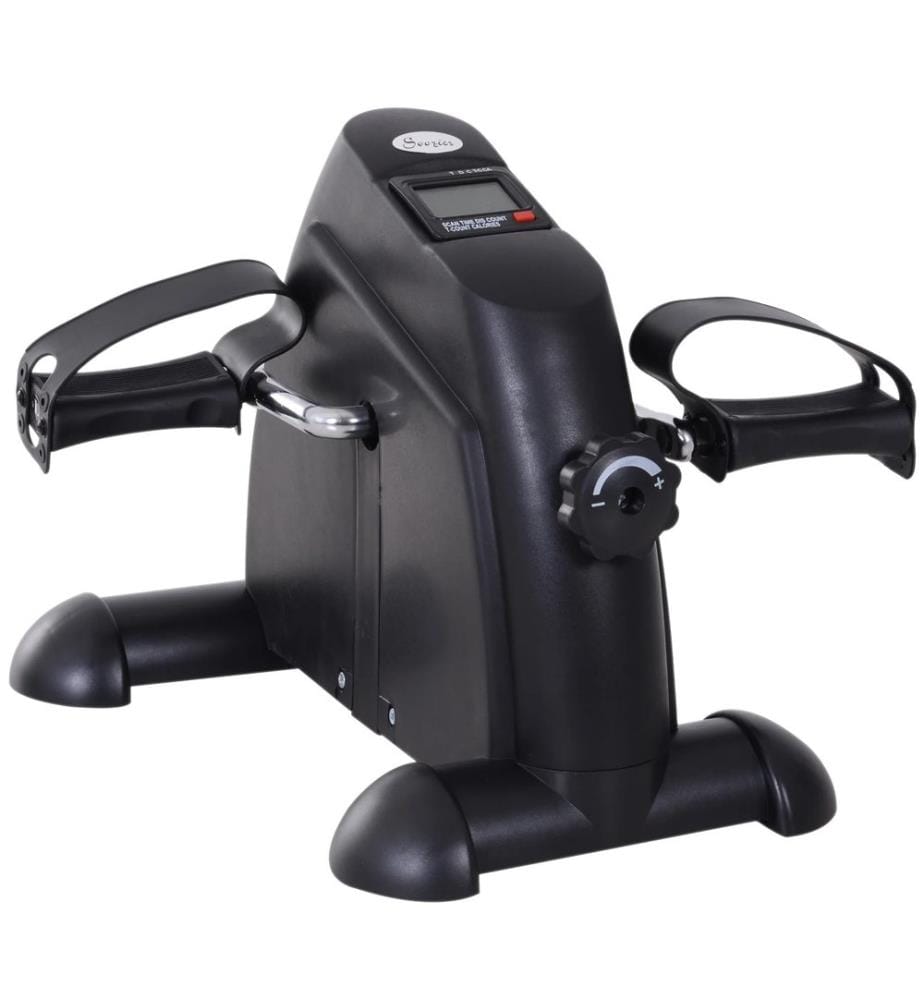 Heimtrainer Mini Bike Pedaltrainer LCD-Display - schwarz