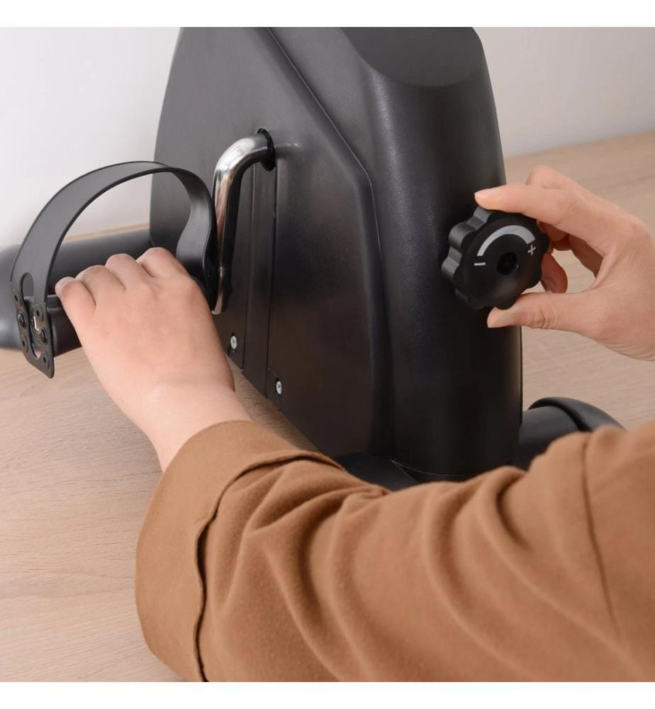 Heimtrainer Mini Bike Pedaltrainer LCD-Display - schwarz