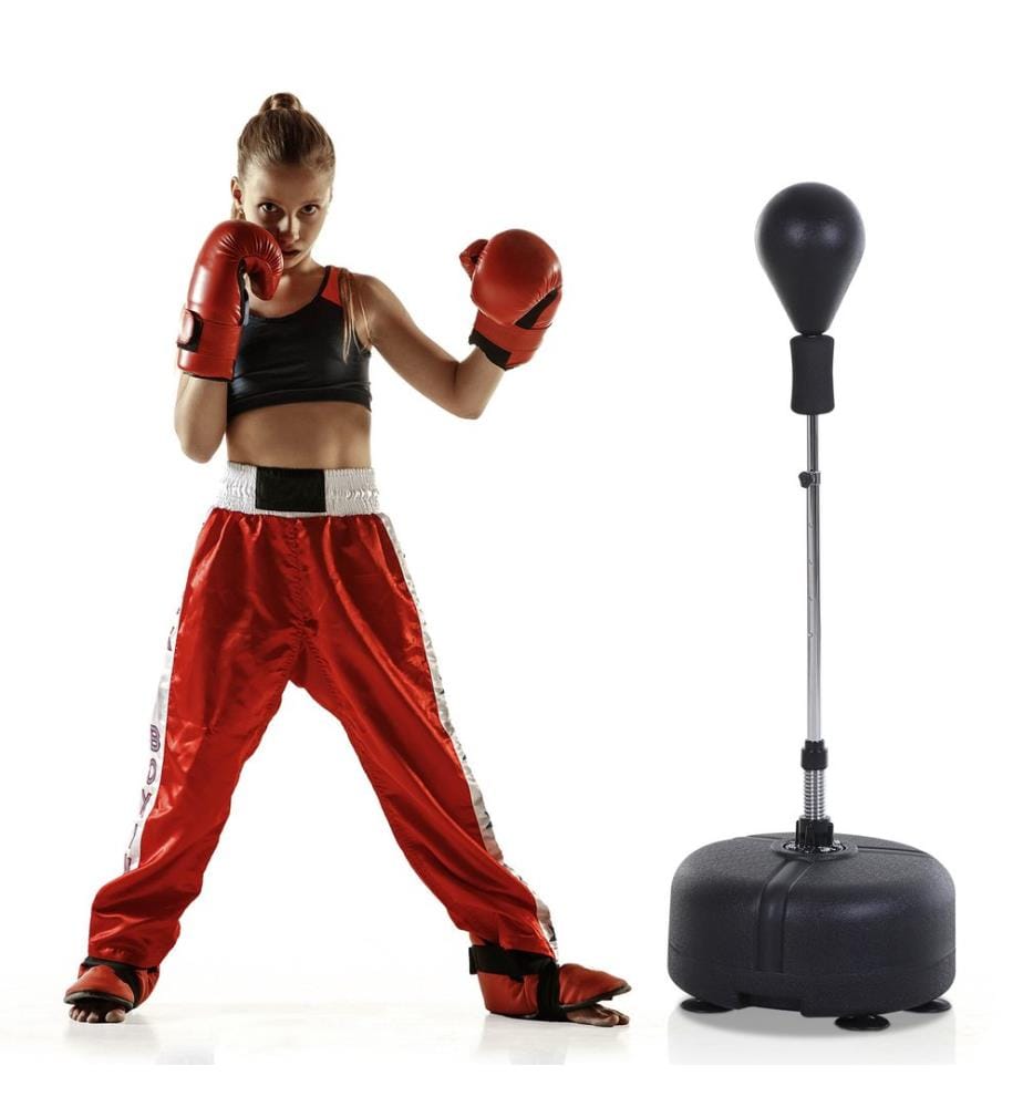 Punchingball Set Standboxsack Stand-Punchingball Handschuhe