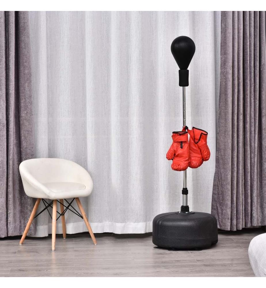 Punchingball Set Standboxsack Stand-Punchingball Handschuhe