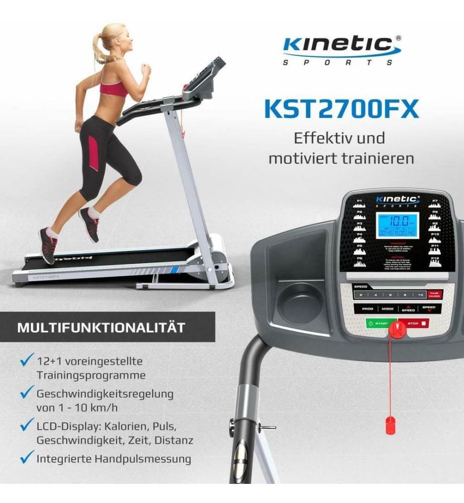 Laufband Klappbar 10 km h LCD Display Pulsgurt 120kg