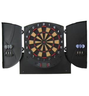 Elektronische Dartscheibe Dart inkl. 6 Pfeile Kabinett