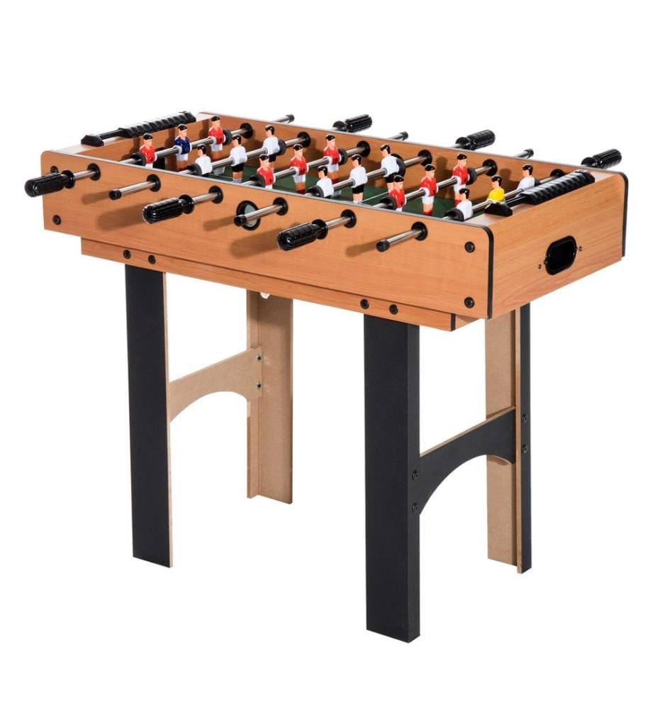 Table de jeux 4 en 1 : baby-foot, tennis de table, hockey, billard
