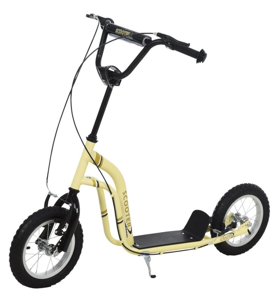 Trottinette à pneus gonflables, scooter, kickboard, trottinette pour enfants 12 pouces