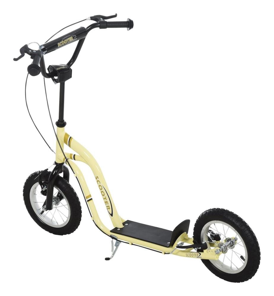 Trottinette à pneus gonflables, scooter, kickboard, trottinette pour enfants 12 pouces