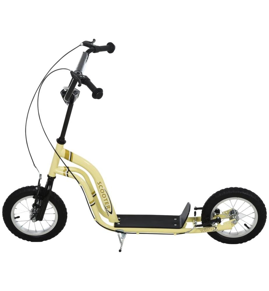 Trottinette à pneus gonflables, scooter, kickboard, trottinette pour enfants 12 pouces