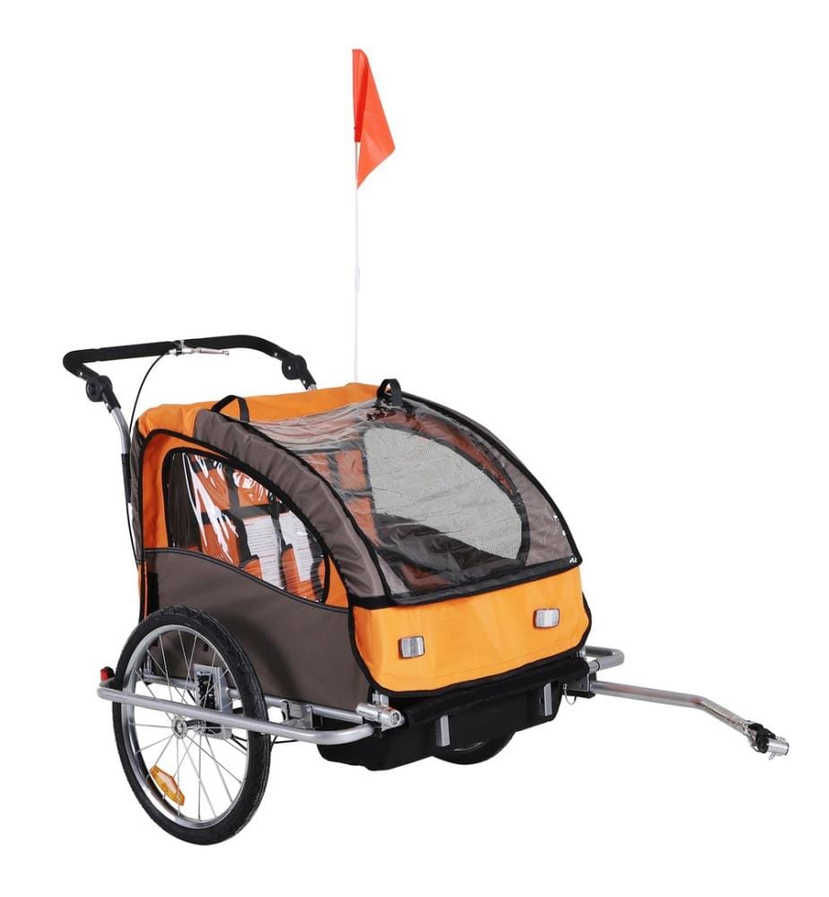 2in1 Kinderanhänger Fahrradanhänger Jogger Kinderfahrradanhänger