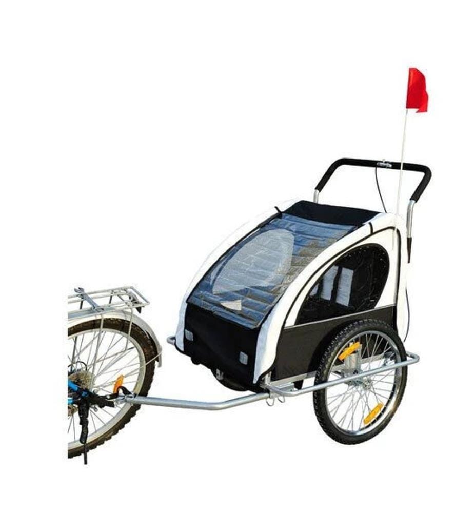 2in1 Fahrradanhänger Kinderanhänger Jogger 70 x 58 x 55 cm