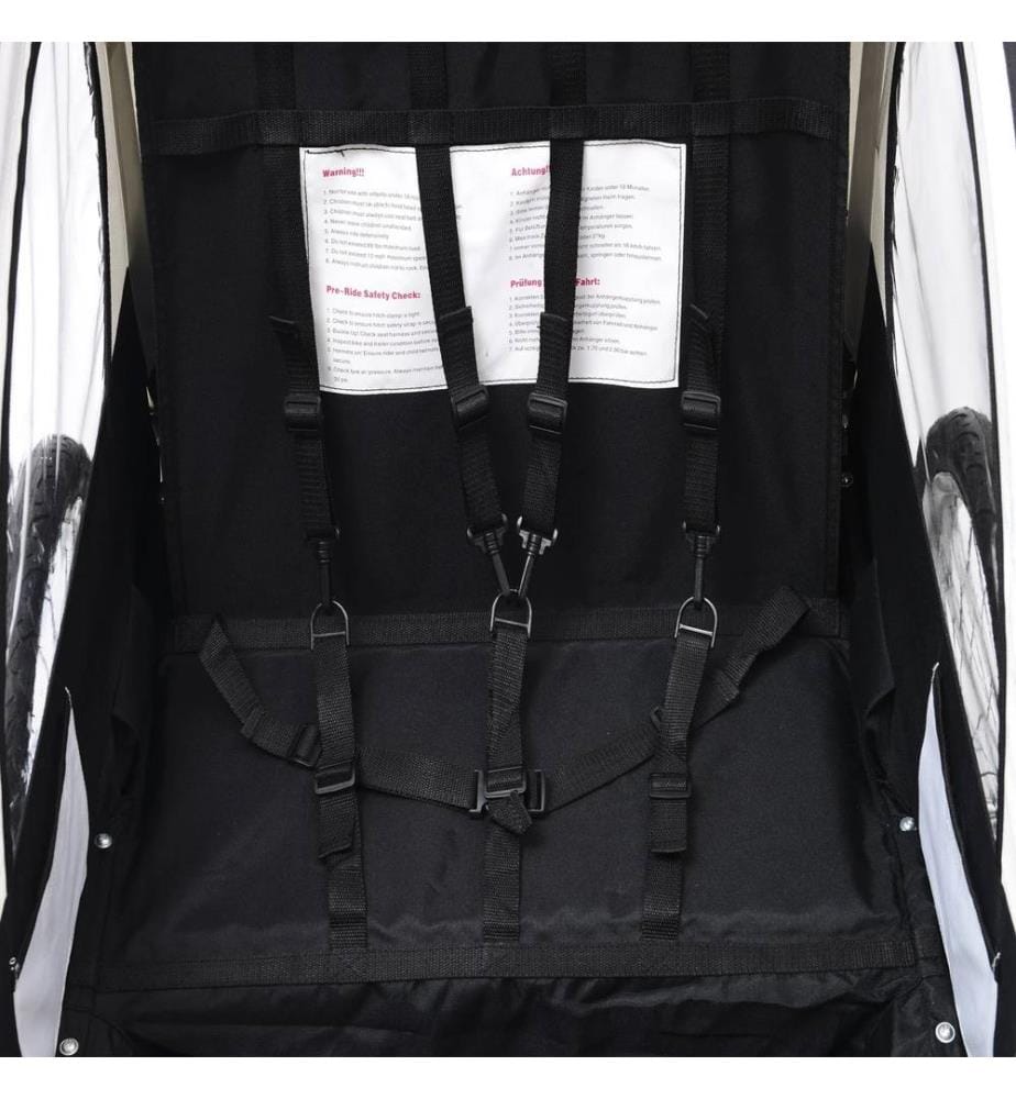 2in1 Fahrradanhänger Kinderanhänger Jogger 70 x 58 x 55 cm