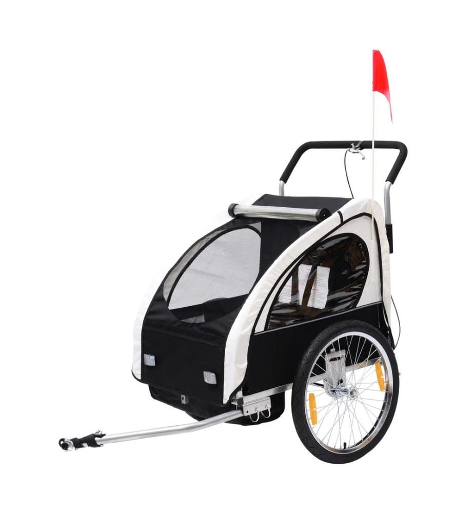 2in1 Fahrradanhänger Kinderanhänger Jogger 70 x 58 x 55 cm