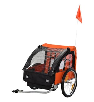 Kinderanhänger Fahrradanhänger Kinderfahrradanhänger Orange