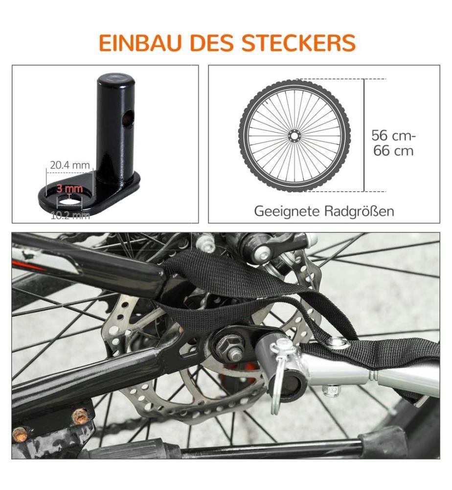 Kinderanhänger Fahrradanhänger Kinder Radanhänger für 2 Kinder Veloanhänger