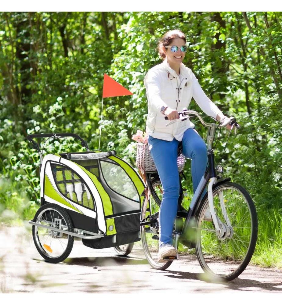 Kinderanhänger Fahrradanhänger für 2 Kinder Veloanhänger
