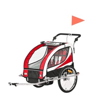 Fahrradanhänger Kinderanhänger für 2 Kinder Veloanhänger