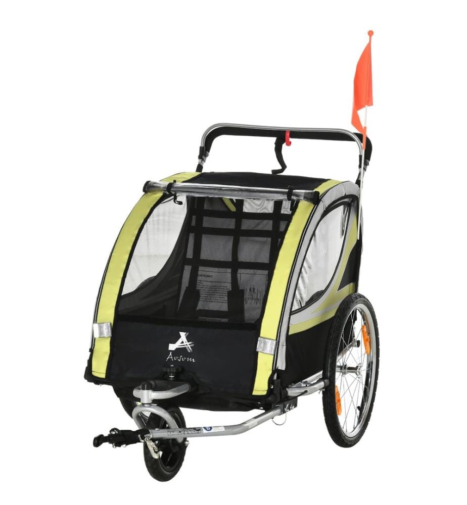 Fahrradanhänger 2-in-1 Joggerfunktion Kinderanhänger Veloanhänger