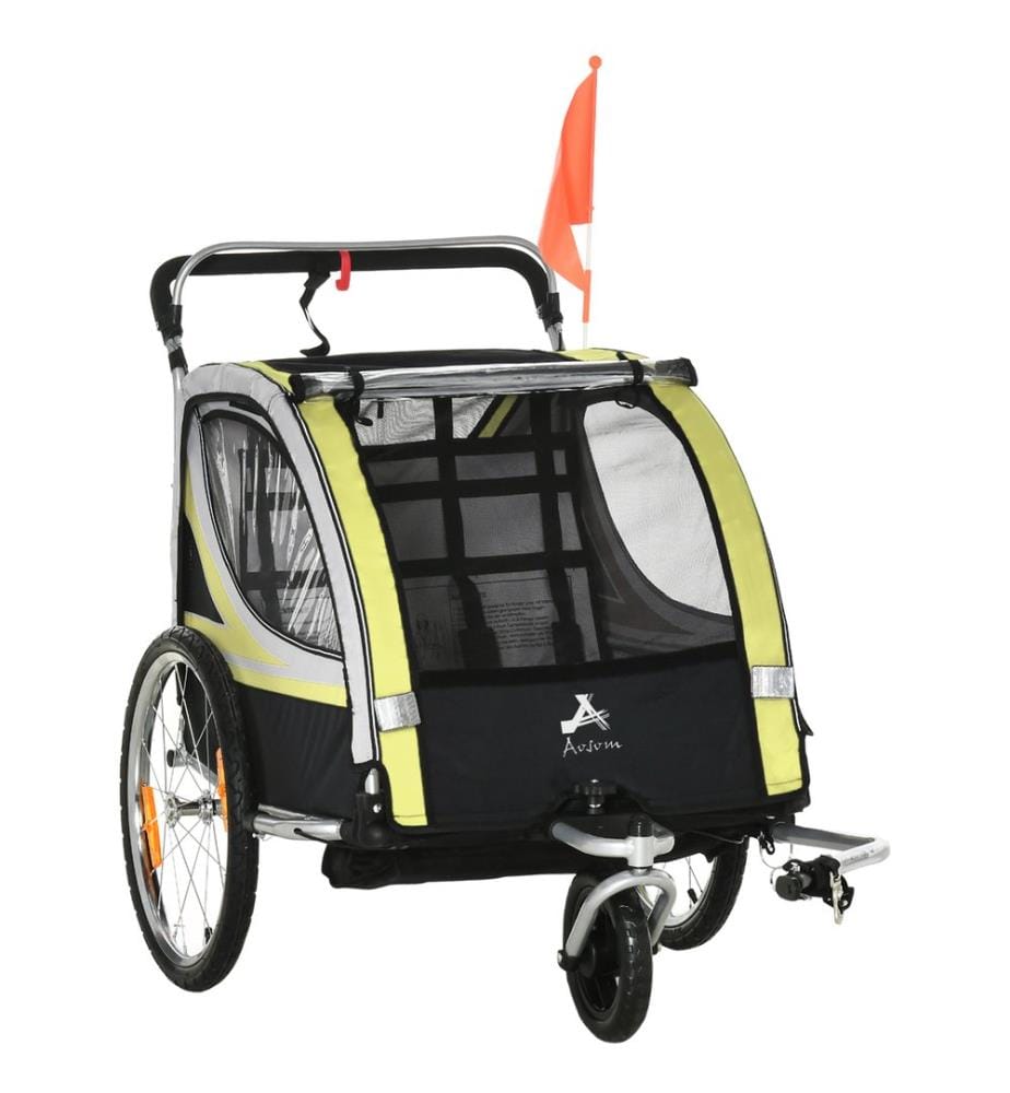 Fahrradanhänger 2-in-1 Joggerfunktion Kinderanhänger Veloanhänger