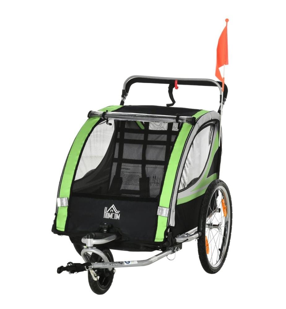 Fahrradanhänger 2-in-1 Joggerfunktion Kinderanhänger Veloanhänger