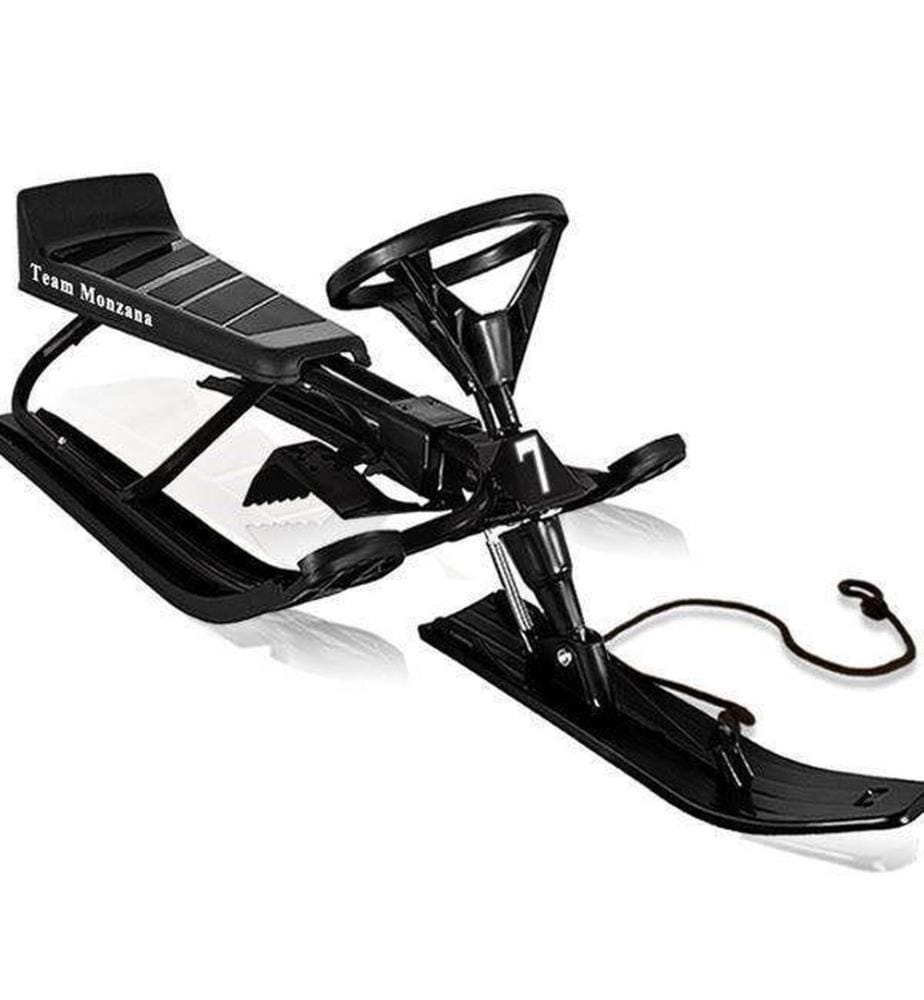 Schneescooter Schlitten schwarz
