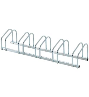 Fahrradständer Veloständer bis 5 Fahrräder Silber 145x33x27 cm