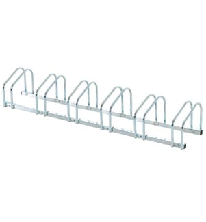 Fahrradständer Veloständer bis 6 Fahrräder Silber 179x33x27 cm