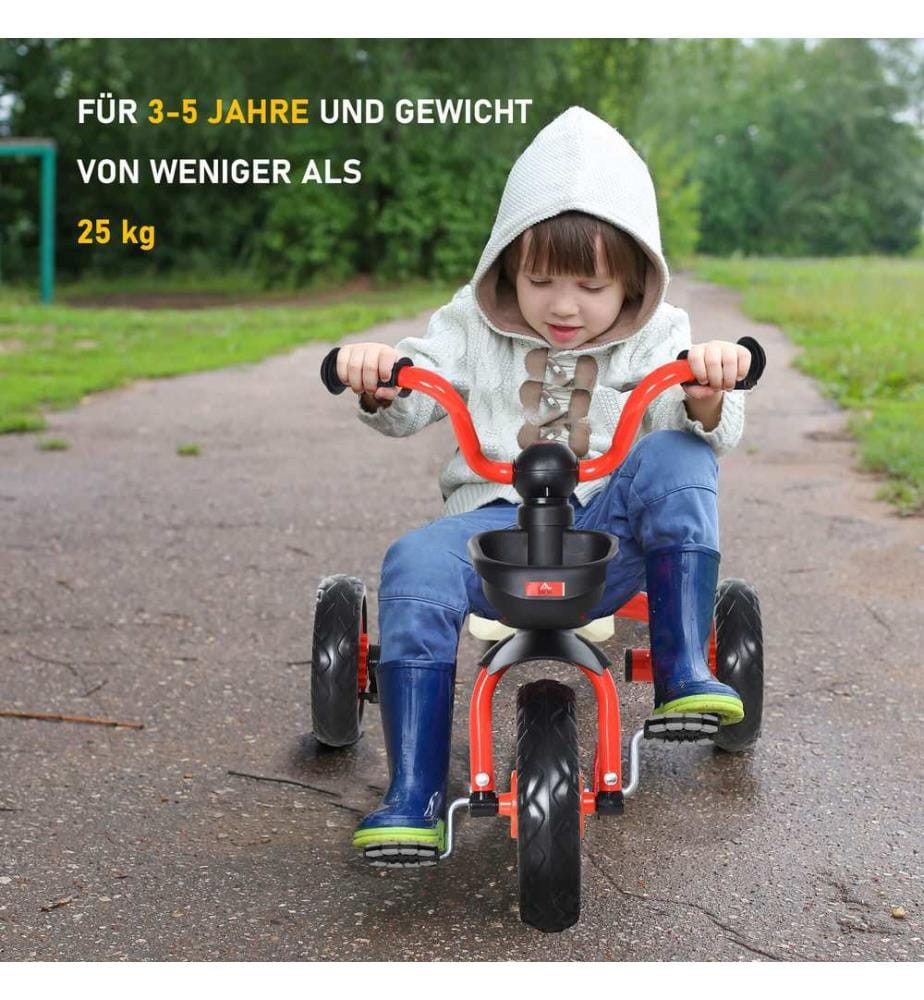 Kinderdreirad Kinder Dreirad mit Stahlrahmen 65 x 50 x 56 cm