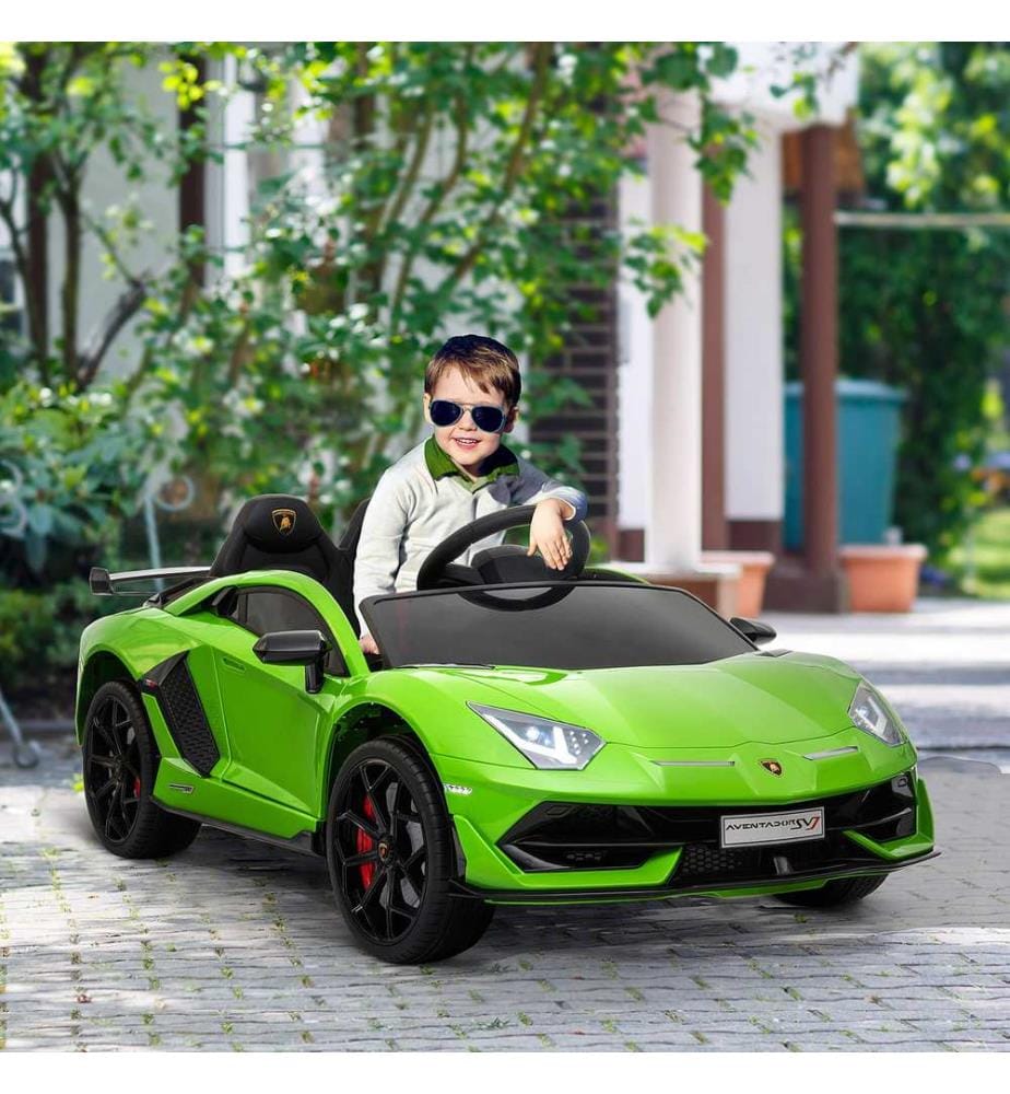 Elektroauto Kinderauto Lamborghini SVJ lizenziert grün