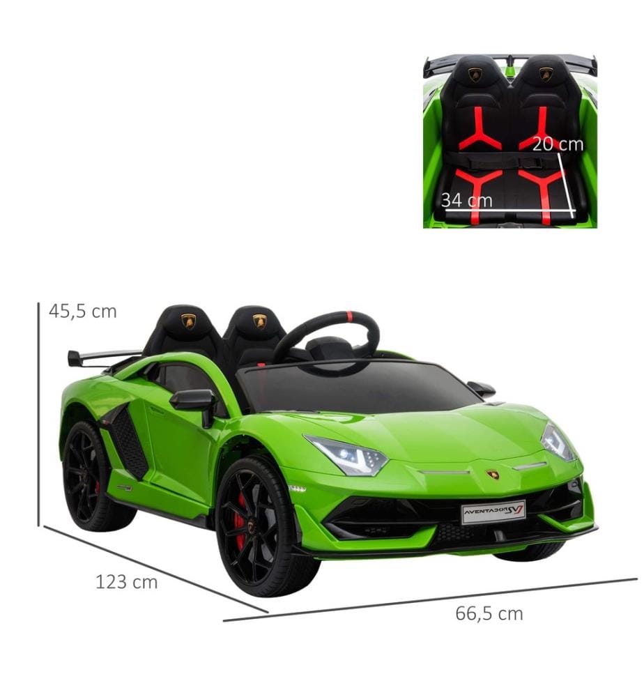 Elektroauto Kinderauto Lamborghini SVJ lizenziert grün