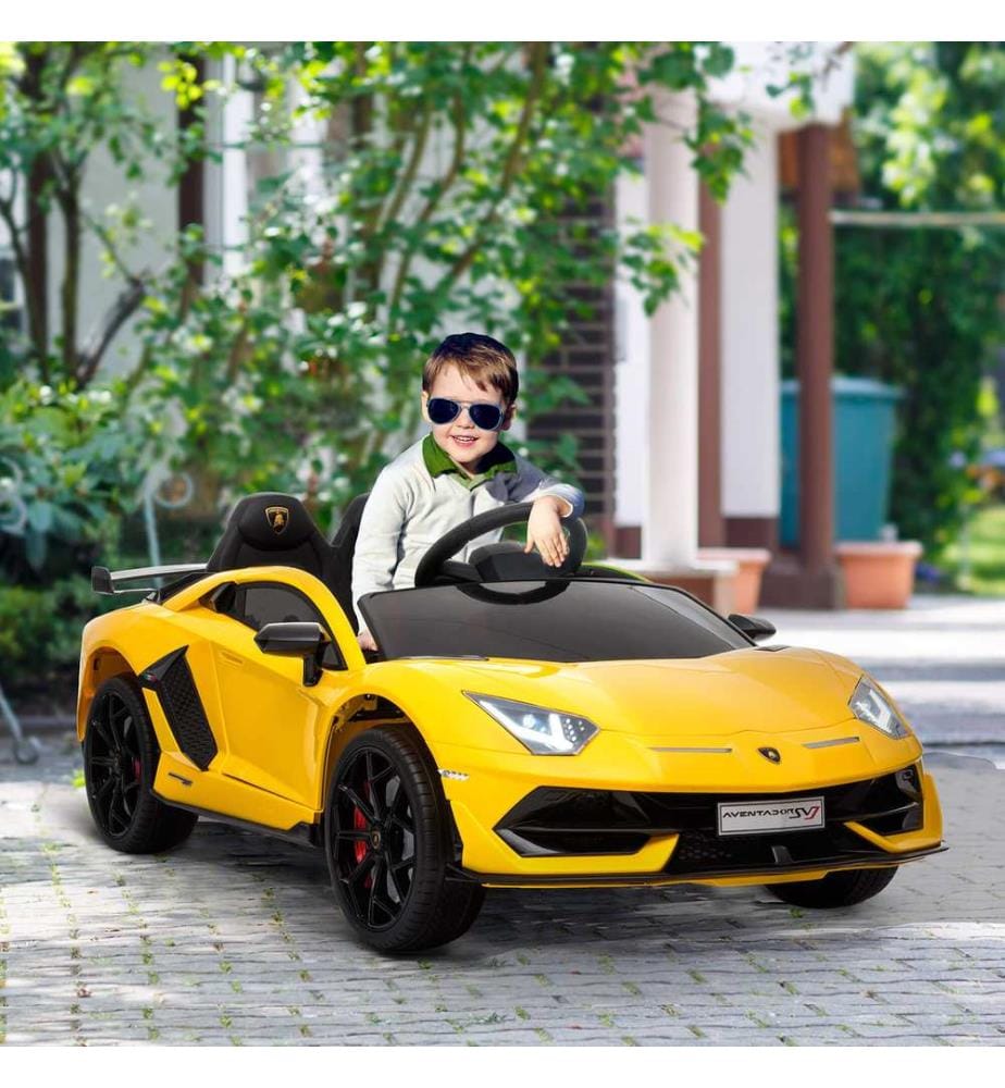 Elektroauto Kinderauto Lamborghini SVJ lizenziert gelb