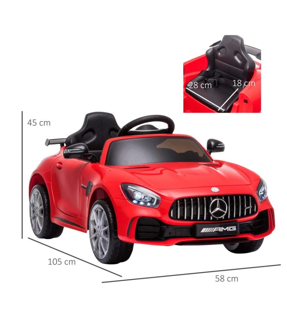 Elektroauto Kinderauto Mercedes GTR lizenziert rot