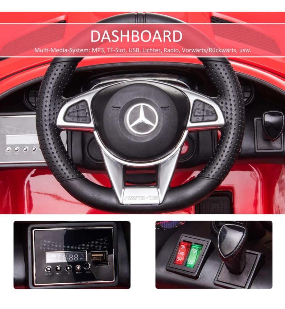 Elektroauto Kinderauto Mercedes GTR lizenziert rot