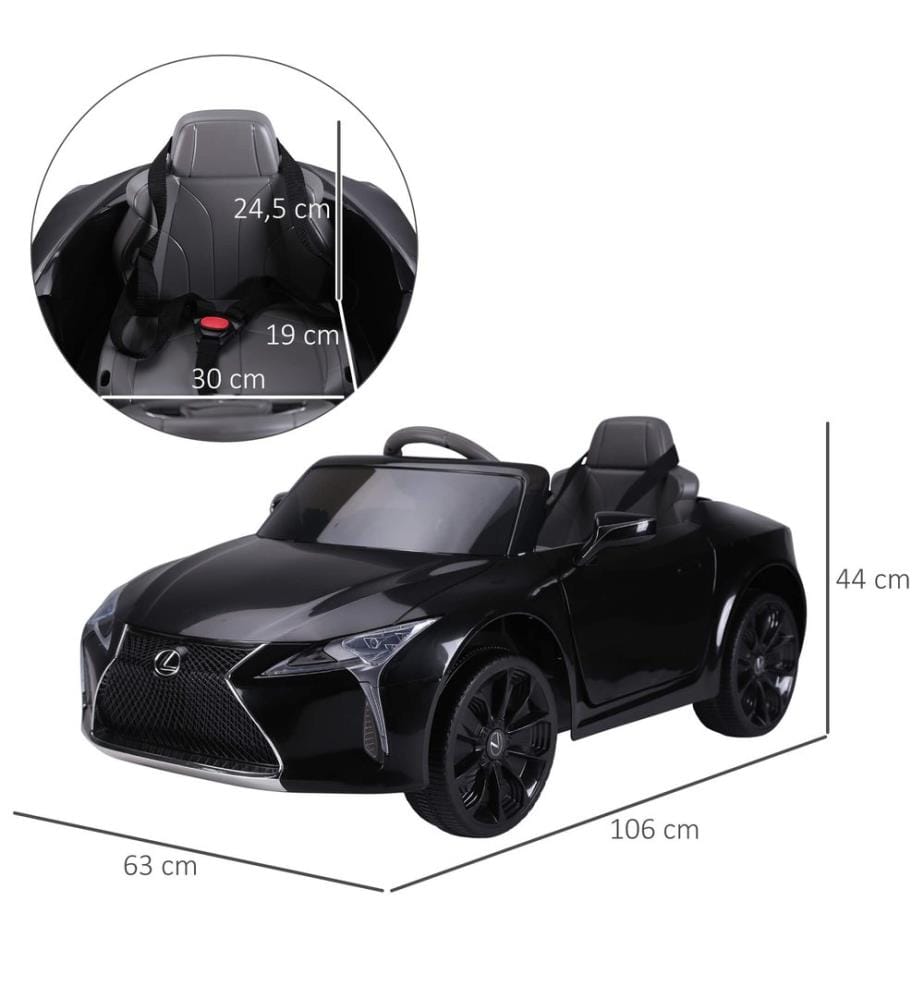 Elektroauto Kinderauto Lexus lizenziert schwarz