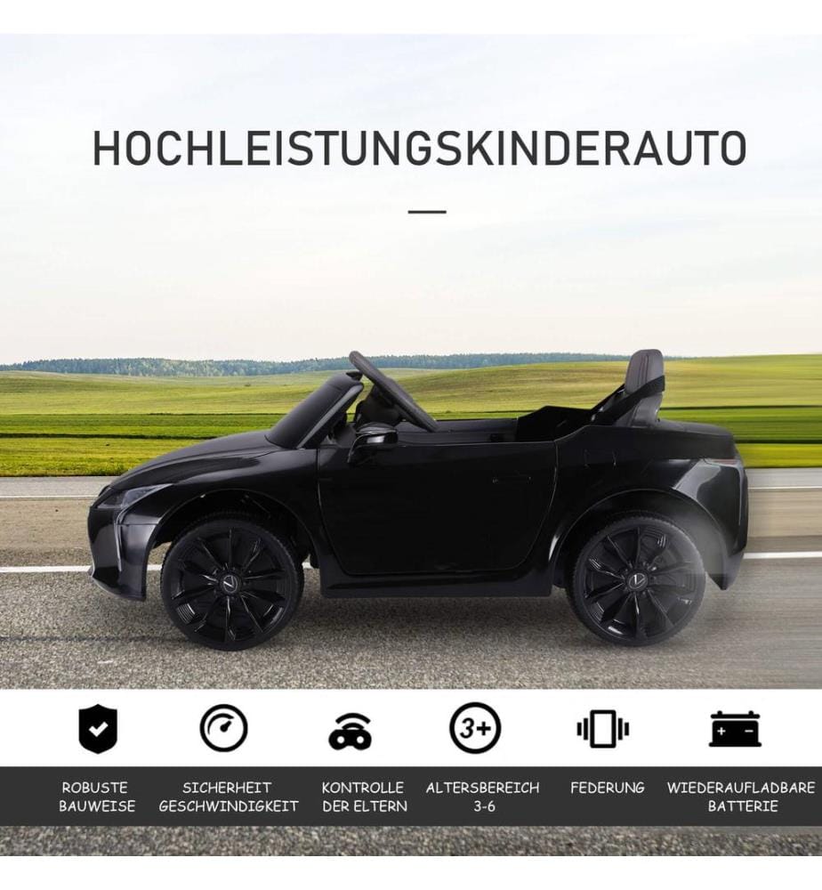 Elektroauto Kinderauto Lexus lizenziert schwarz