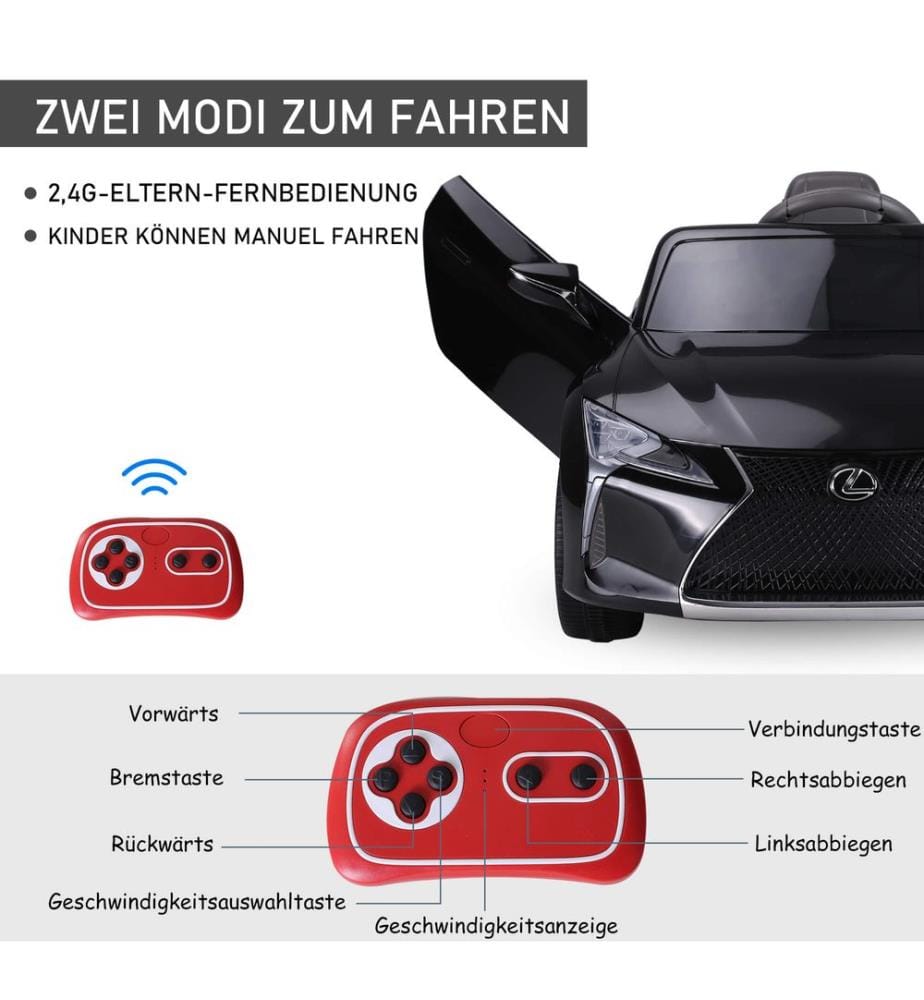 Elektroauto Kinderauto Lexus lizenziert schwarz