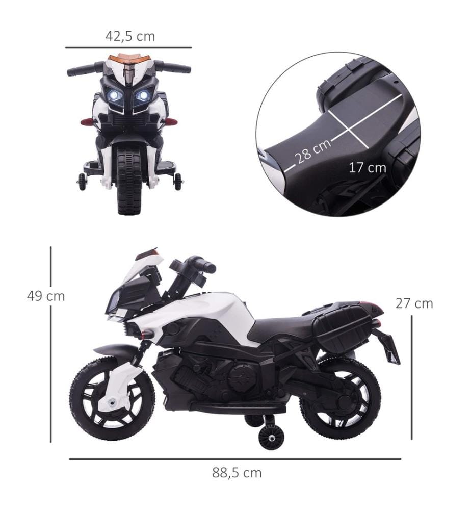 Elektro-Kindermotorrad Kindertöff mit Stützrädern