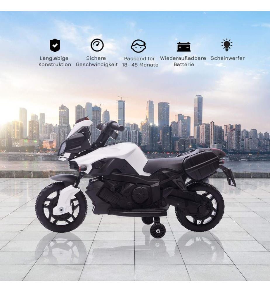 Elektro-Kindermotorrad Kindertöff mit Stützrädern
