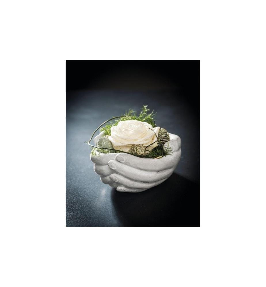OPIFLOR - Coupe Des mains concrètes 16 x 15 x 8 cm