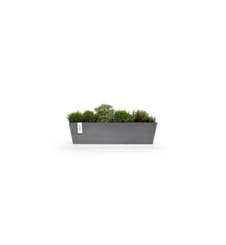 ECOPOTS - Pflanzentopf Bruges 80 Dunkelgrau