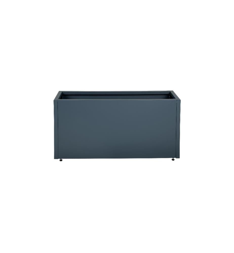HERSTERA - Bac à fleurs Metal Planter 30, 100 x 30 x 50 cm, anthracite