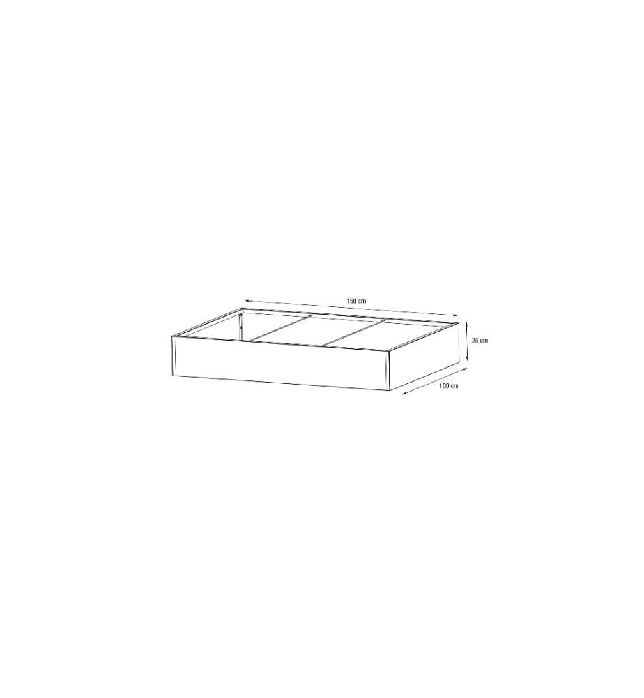 HERSTERA - Pflanzentrog Metal Planter Edge 25, 150x100x25 cm, Anthrazit